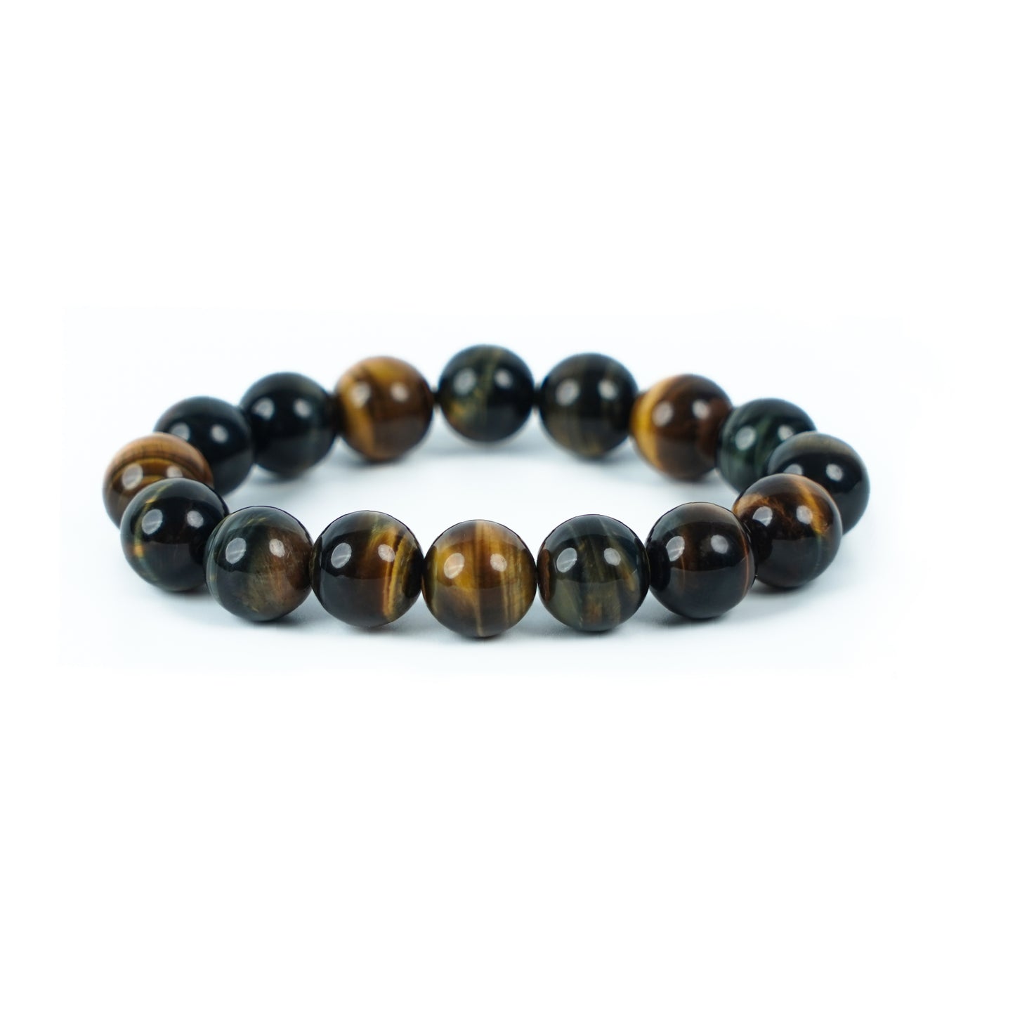 高品質・ゴールデンブルータイガーアイ・天然石ブレスレット・golden bule tiger eye・ GBTE12