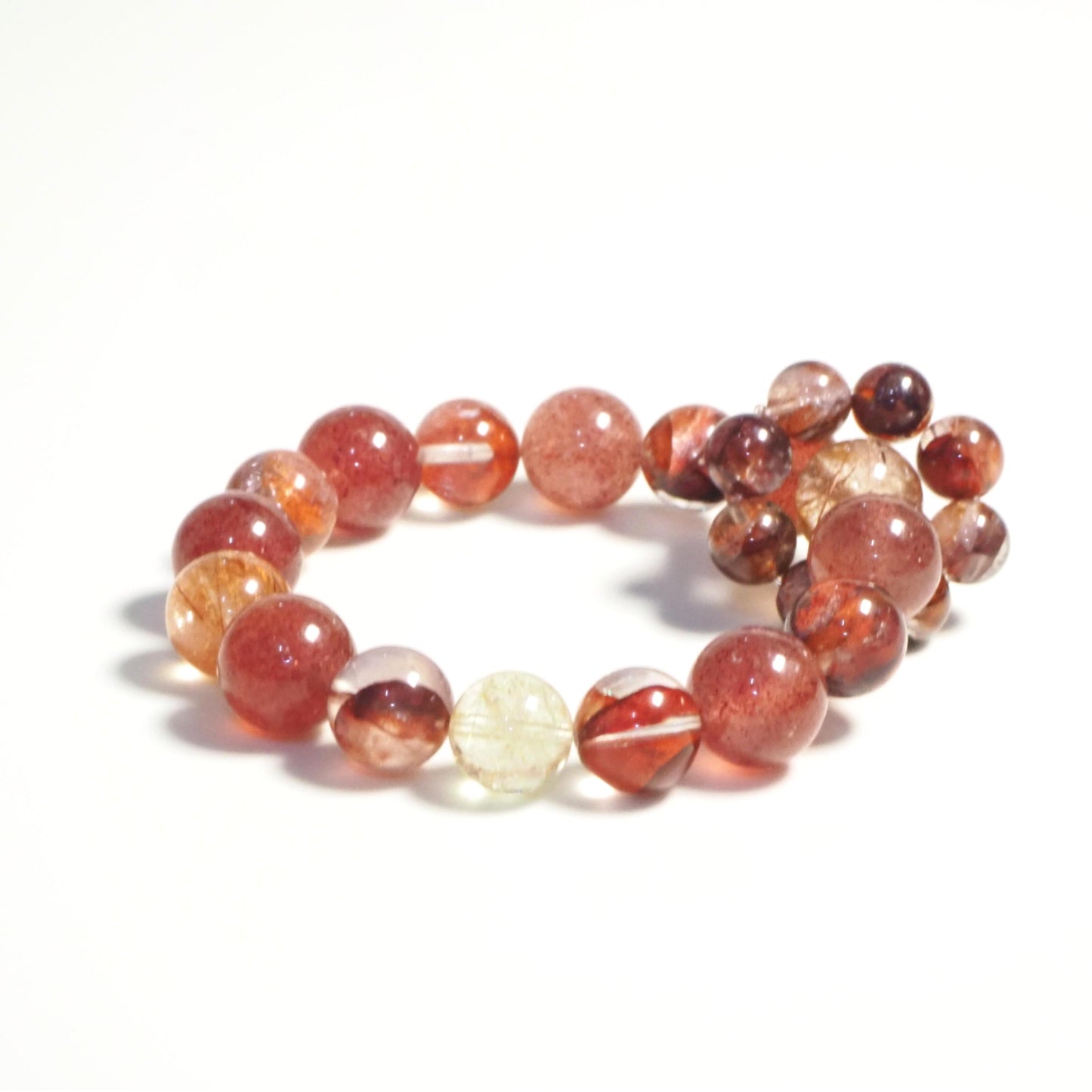 【予約商品】高品質・ストロベリーアベンチュリン・ルチル・レッドヘマトイドクォーツ・火土・HT01