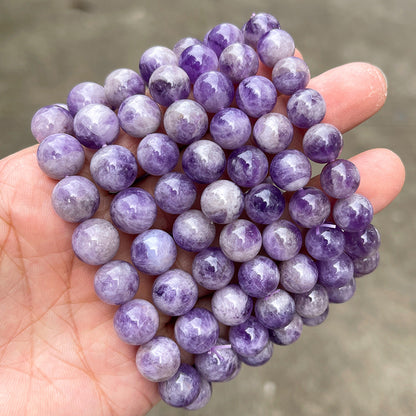 ラベンダーミルキアメジスト・天然石ブレスレット・RMKA