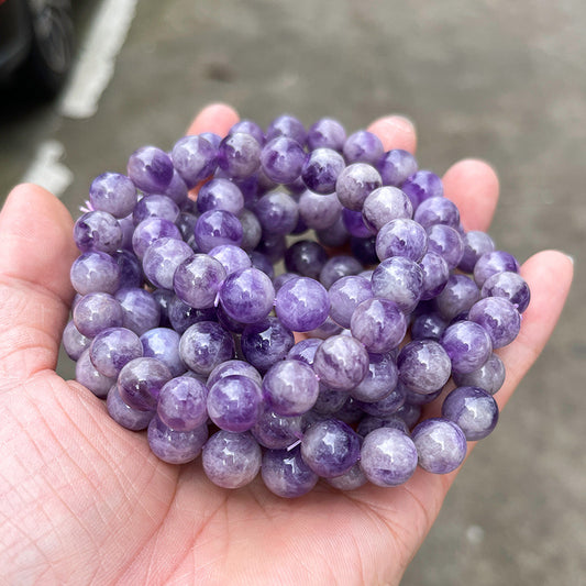 ラベンダーミルキアメジスト・天然石ブレスレット・RMKA