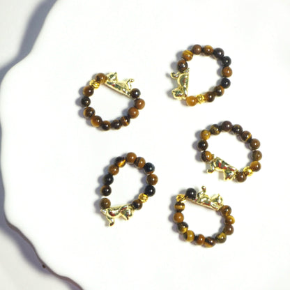 イエロータイガーアイストーンリング