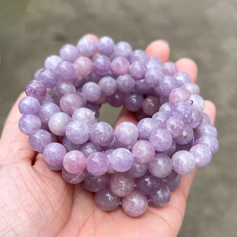 パープルレピドライト（パープルマイカ）・天然石ブレスレット・ ZPM