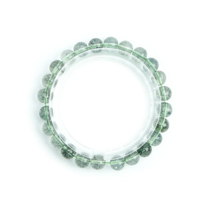 人工グリーンファントム・天然石ブレスレット・GRG08