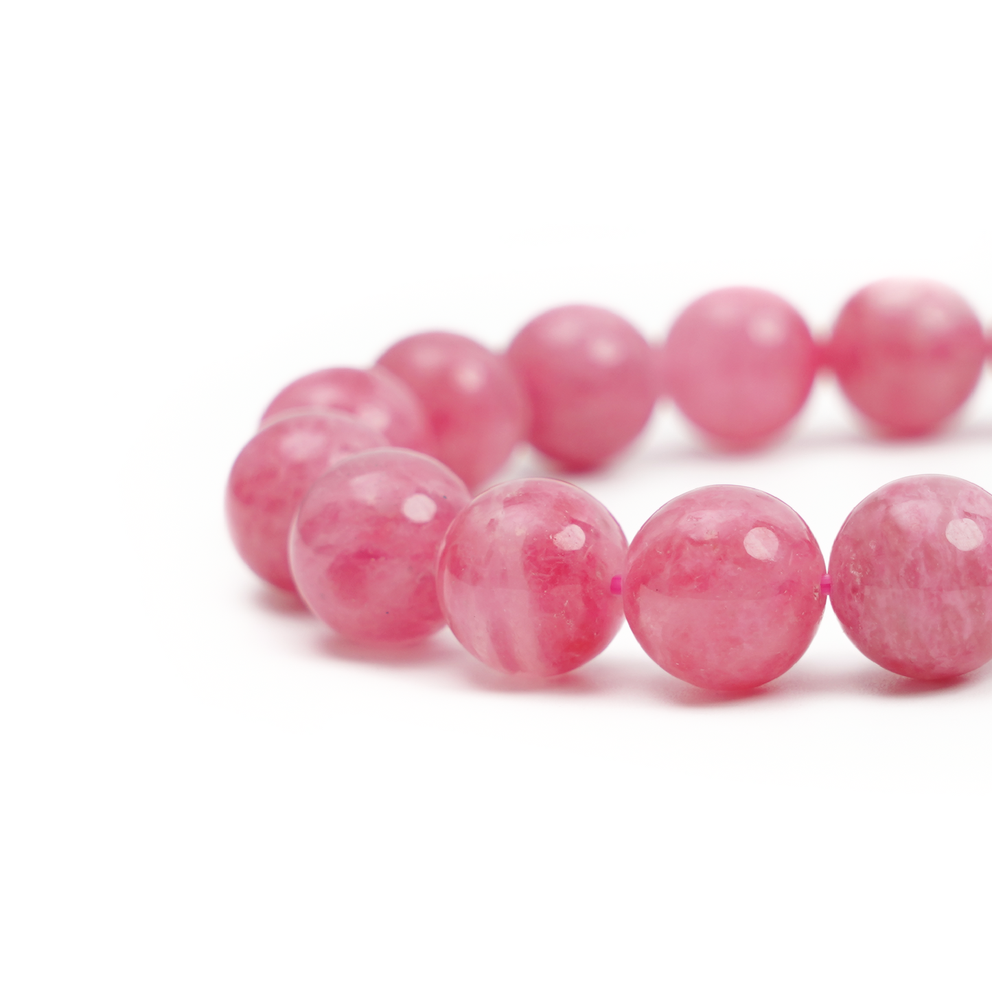 高品質・ロードナイト・大粒・天然石ブレスレット・rhodonite