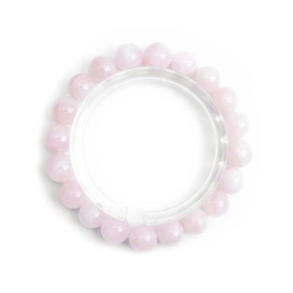 マダガスカルローズクォーツ・天然石ブレストレット・ LKMP09