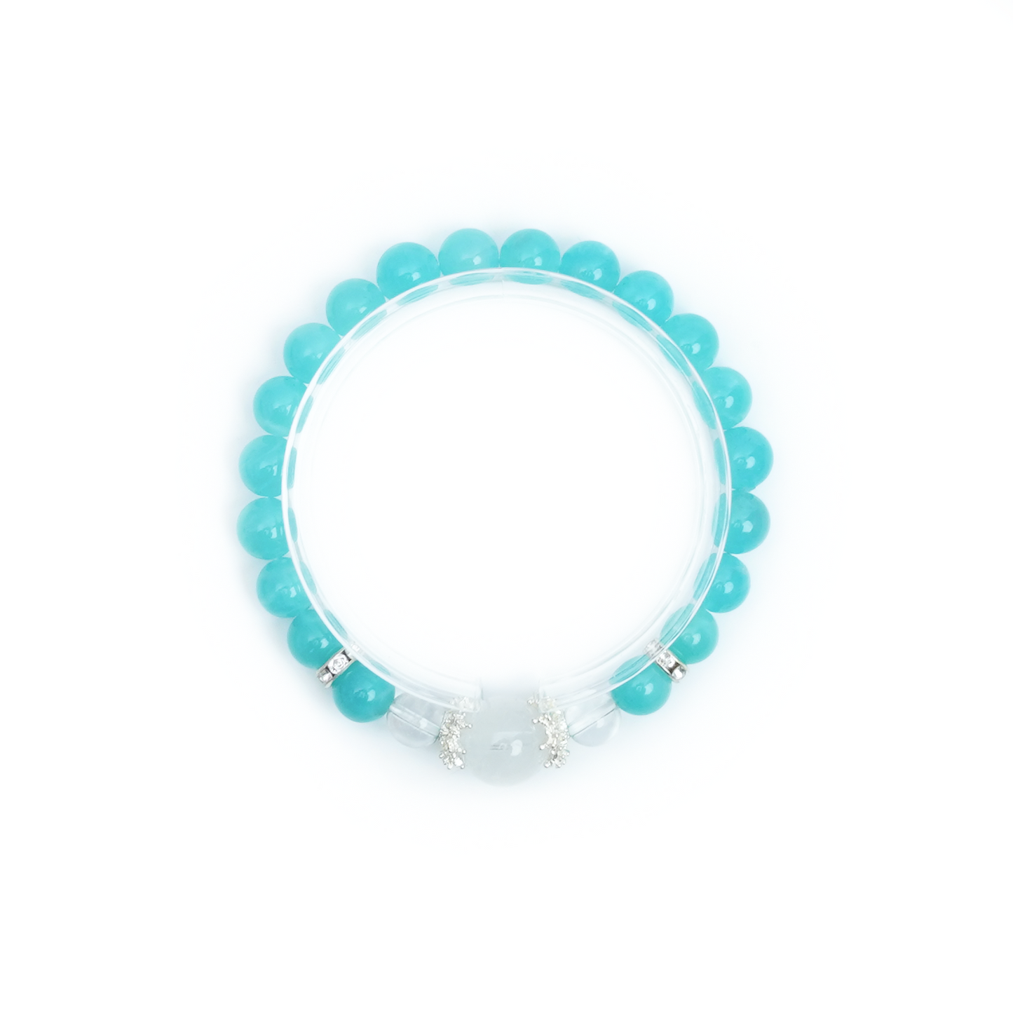 デザイン・天然石ブレスレット・アマゾナイト（天河石）・8mm・THS001