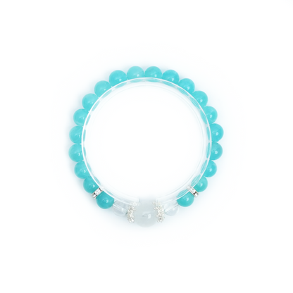 デザイン・天然石ブレスレット・アマゾナイト（天河石）・8mm・THS001