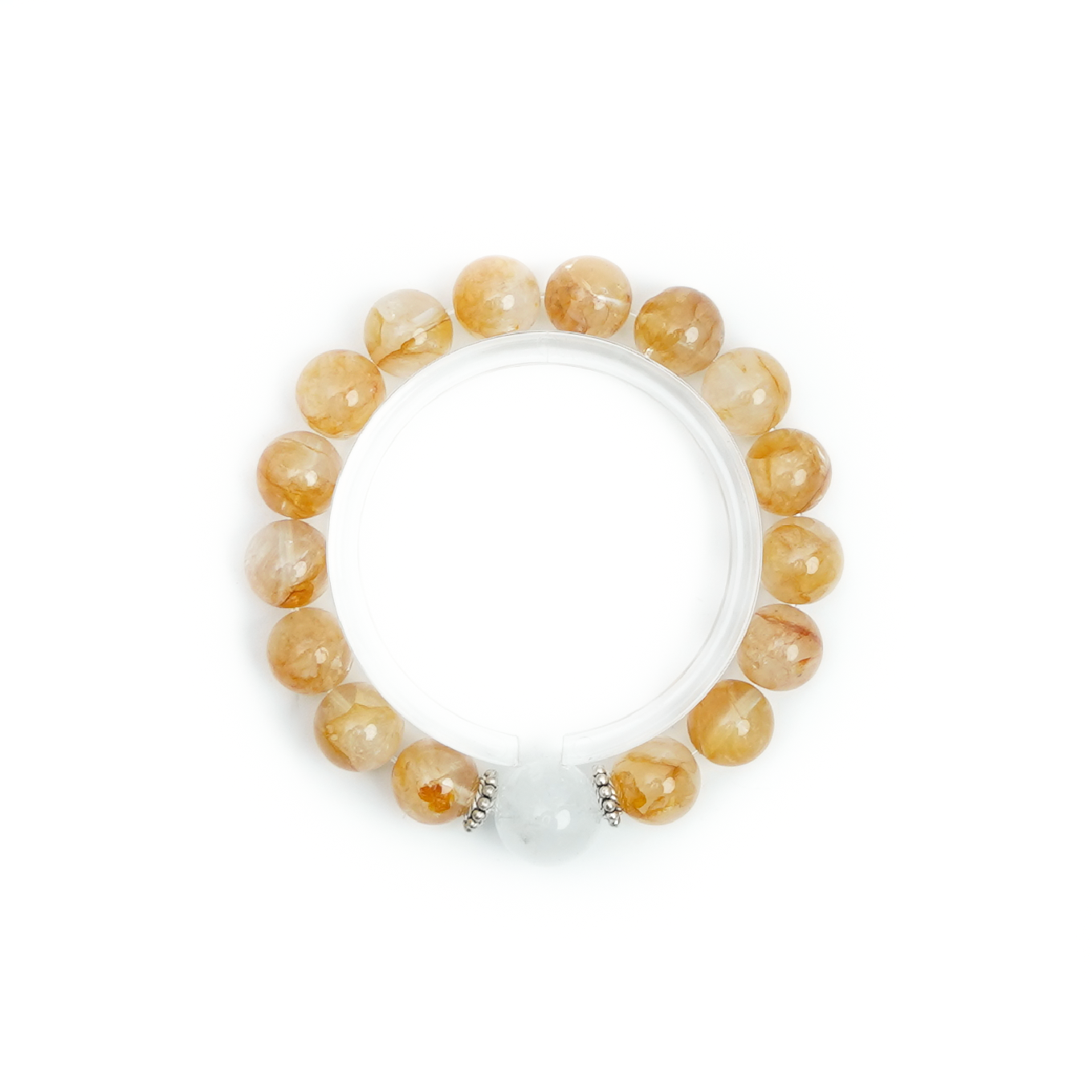 デザイン・天然石ブレスレット・イエローヘマトイドクォーツ・10mm・HJH001