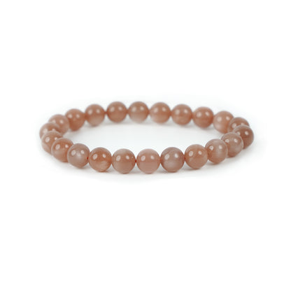 オレンジムーンストーン・天然石ブレスレット・Orange Moonstone・ GDML08