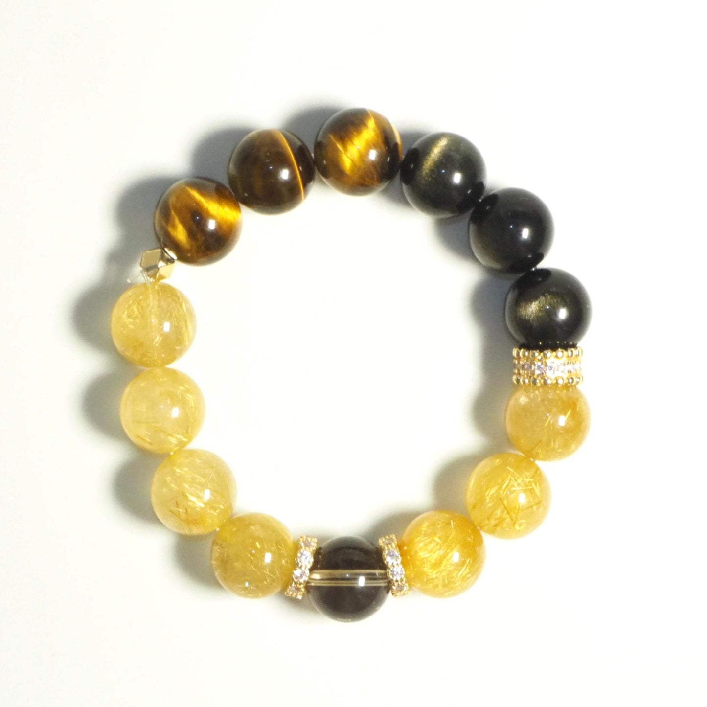 【予約商品】高品質・金運・ルチル・タイガーアイ・スモーキークォーツ・GCGT001