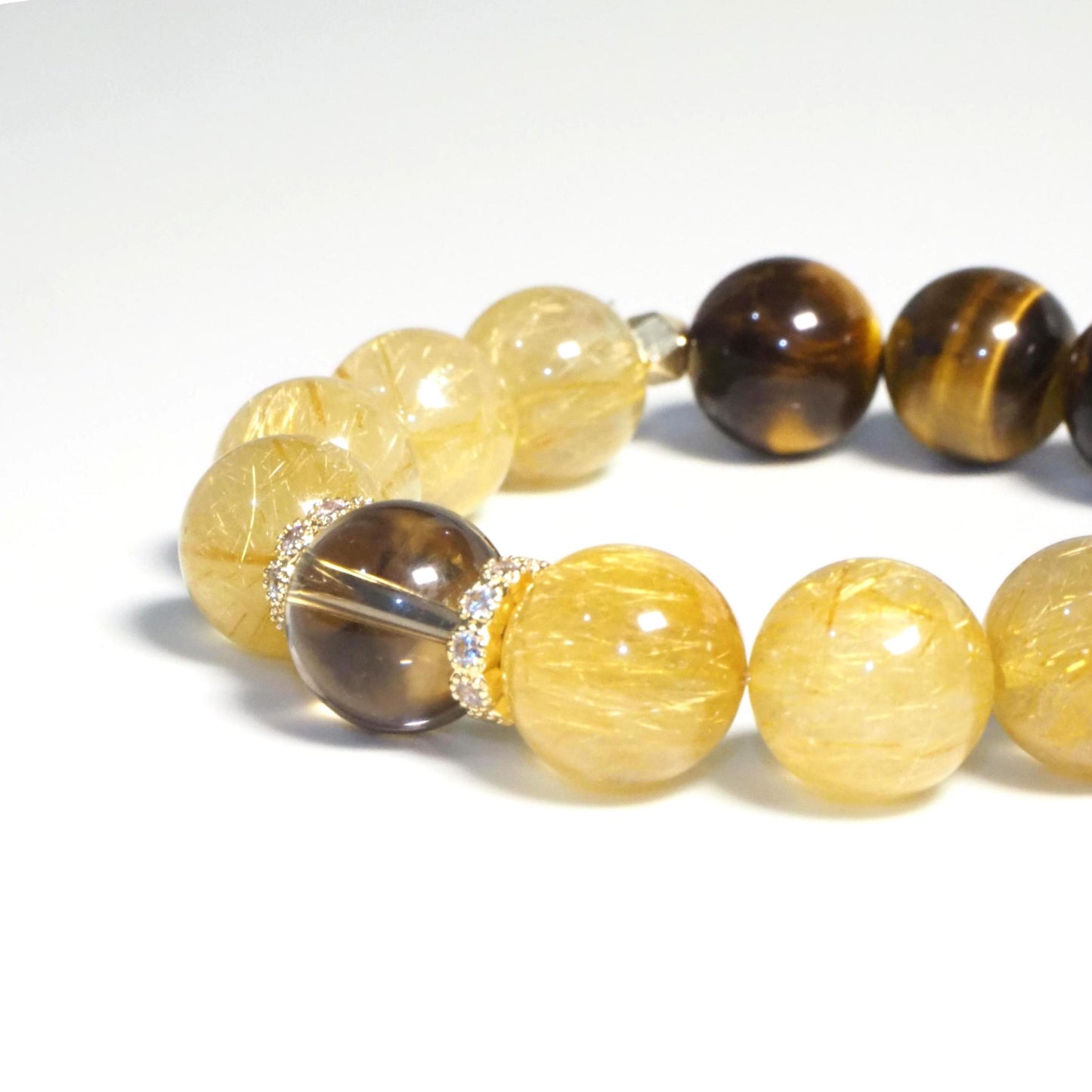 【予約商品】高品質・金運・ルチル・タイガーアイ・スモーキークォーツ・GCGT001