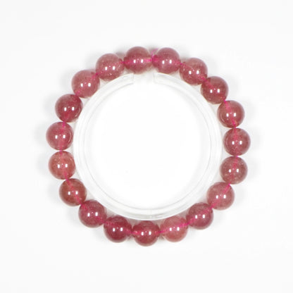 ストロベリークォーツ・天然石ブレスレット・Strawberry quartz・ CMJ10