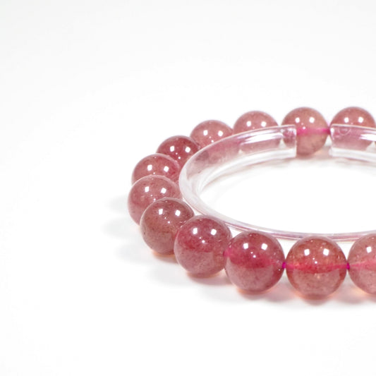 ストロベリークォーツ・天然石ブレスレット・Strawberry quartz・ CMJ10