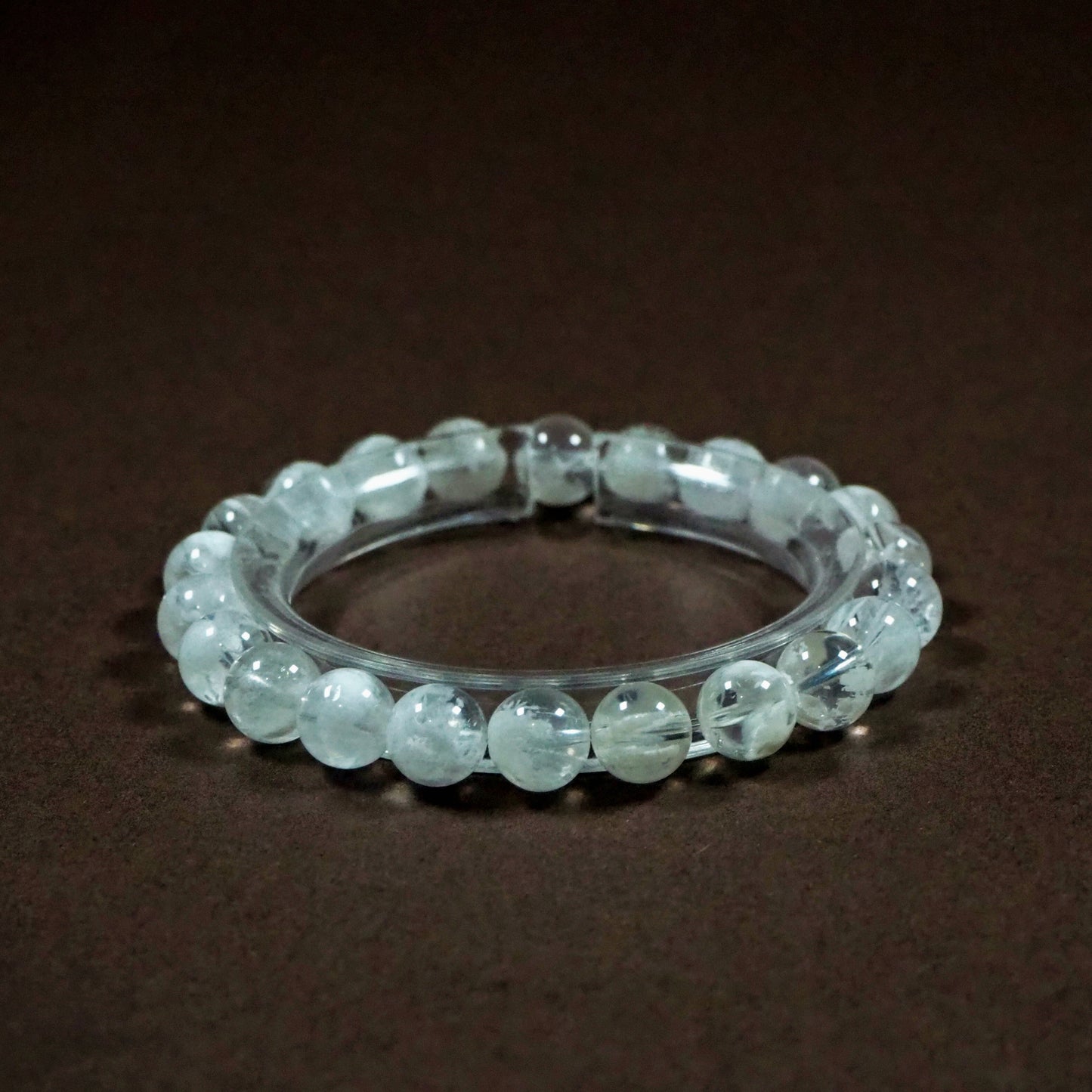 高品質・ホワイトスノーフレークファントムクォーツ・天然石ブレスレット・ XHYL