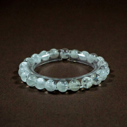 高品質・ホワイトスノーフレークファントムクォーツ・天然石ブレスレット・ XHYL