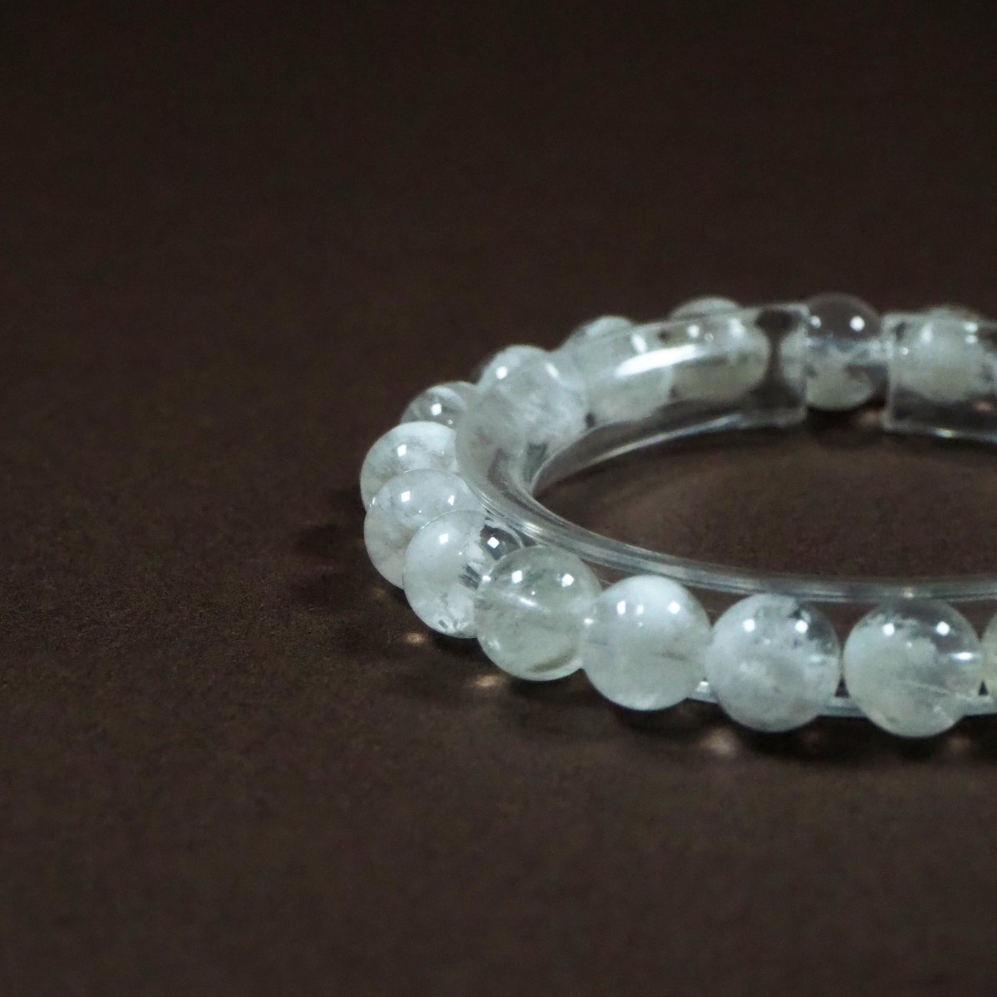 高品質・ホワイトスノーフレークファントムクォーツ・天然石ブレスレット・ XHYL