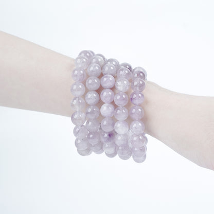 アメジスト・パープルラビットヘアファントム・天然石ブレストレット LPTM10